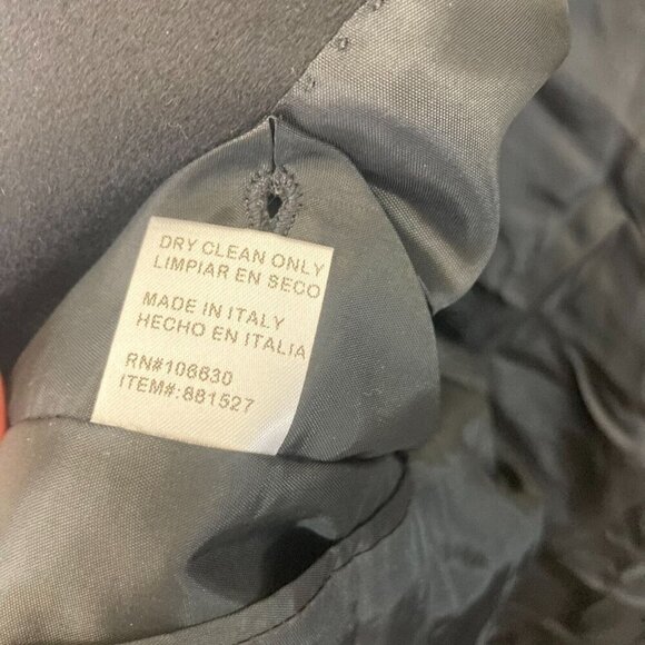 Hathaway Platinum 100% Cashmere Sports Coat Blazer Jacket Mens 46L Italy Black - Picture 13 of 14